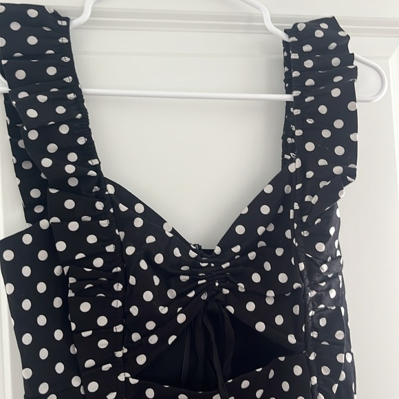 Majorelle Black and White Polka Dot Dress - Picture 6 of 16